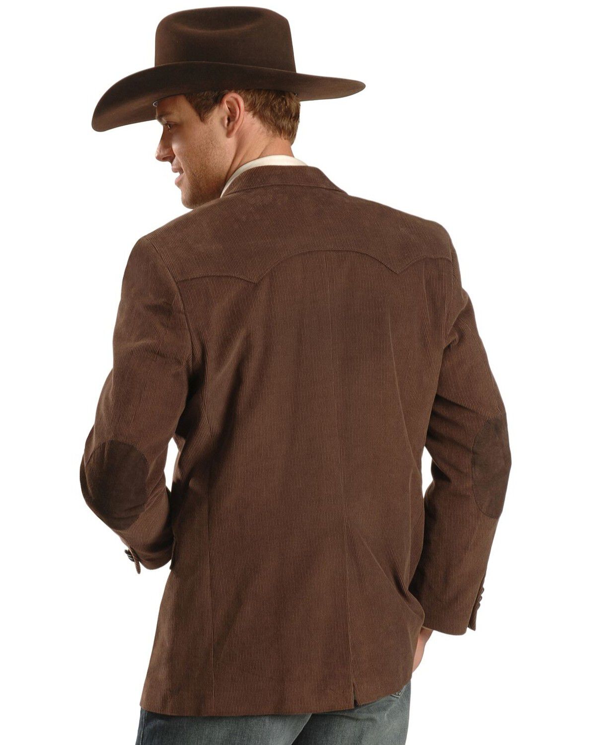 Image #3 - Circle S Corduroy Sportcoat - Short, Reg, Tall, Chestnut, hi-res