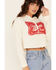 Country Deep Women's Mama Tried Graphic Cropped Hooded Sweatshirt , Ivory, hi-res