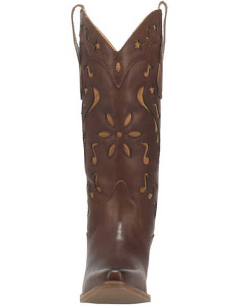 Image #4 - Dingo Women's Brown Burnished Western Boots - Snip Toe, Brown, hi-res