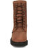 Image #4 - Justin Men's 8" Conductor Lace-Up Work Boots - Steel Toe, Brown, hi-res