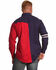 Ely Walker Men's Americana Colorblock Long Sleeve Western Shirt, Blue, hi-res