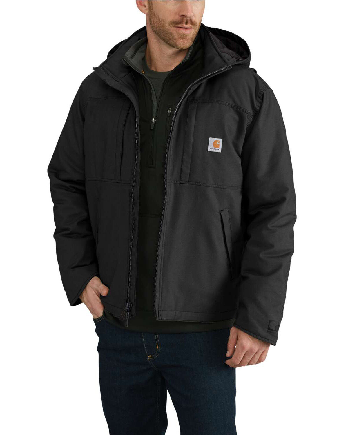HARD LAND Mens Waterproof Winter Jacket Insulated Puffer Jacket Windproof Work Coat