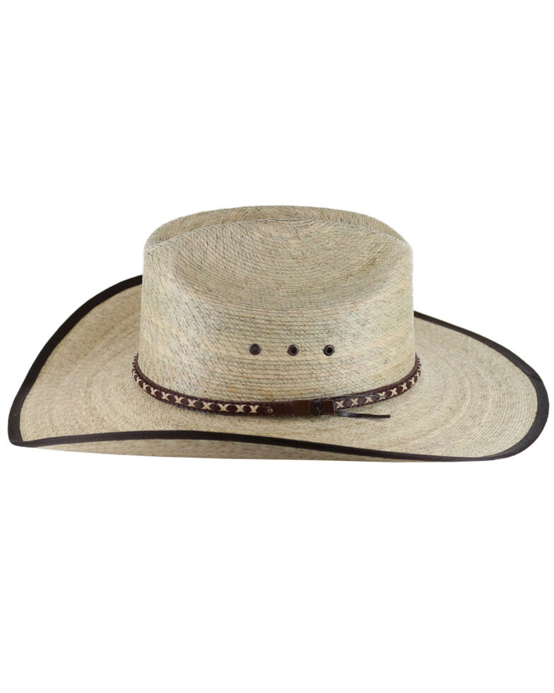 Cody James Brown Trimmed Straw Cowboy Hat Country Outfitter