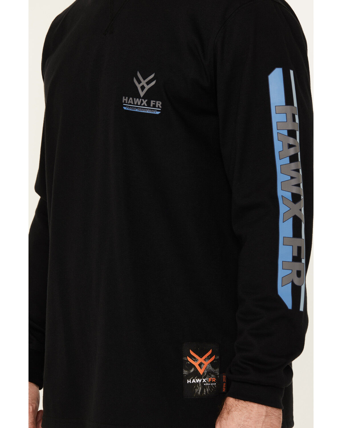 Image #4 - Hawx Men's FR Tower Long Sleeve Graphic Work T-Shirt, Black, hi-res