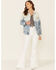 Lee Women's Light Acid Wash Oversized Denim Button Down Trucker Jacket, Blue, hi-res