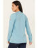 Image #4 - Ariat Women's FR Air Henley Long Sleeve Work Shirt, Blue, hi-res