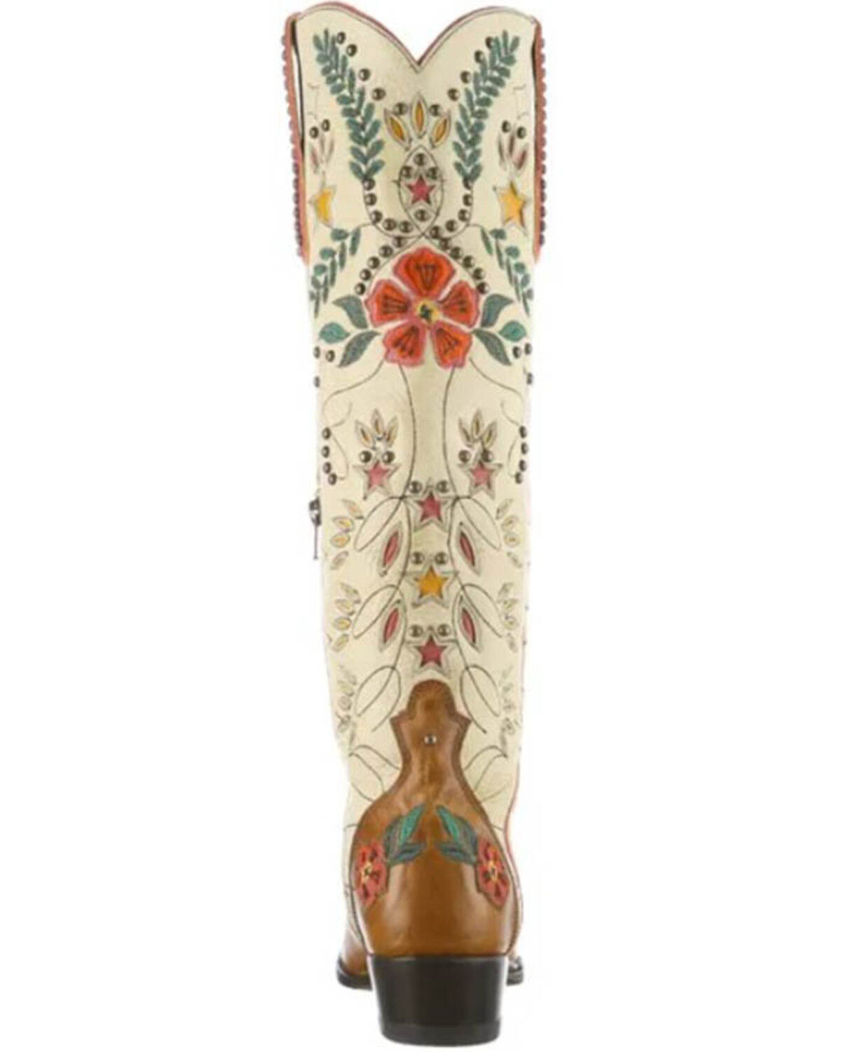 Image #5 - Old Gringo Women's Full Bloom Tall Western Boots - Snip Toe, Cream, hi-res