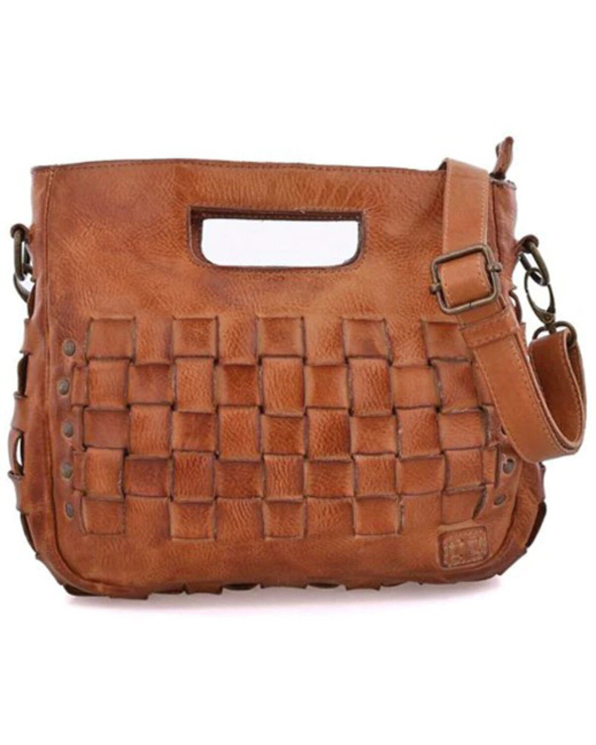 Image #1 - Bed Stu Women's Keiki Handle Crossbody Bag, Tan, hi-res