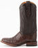 Ferrini Men's Caiman Belly Western Boots - Broad Square Toe, Chocolate, hi-res