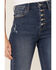 Image #2 - Cello Women's Tinsley High Rise 5-Button Released Hem Flare Jeans , Blue, hi-res
