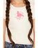 Image #3 - Self Esteem Girls Horse Embroidered Short Sleeve Tee, Off White, hi-res