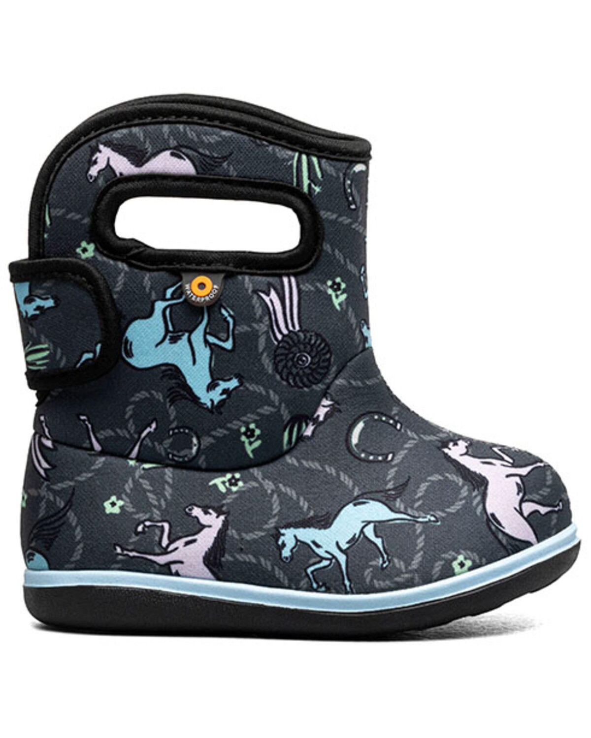 Image #2 - Bogs Toddler Boys' II Horses Rainboots, Multi, hi-res