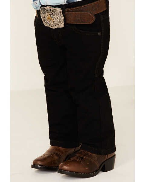 Image #2 - Cody James Toddler Boys' Night Rider Mid Rise Rigid Relaxed Bootcut Jeans , Black, hi-res