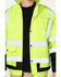 Image #3 - Hawx Men's High-Visibility Bomber Work Jacket, Yellow, hi-res