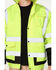 Image #3 - Hawx Men's High-Visibility Bomber Work Jacket , Yellow, hi-res