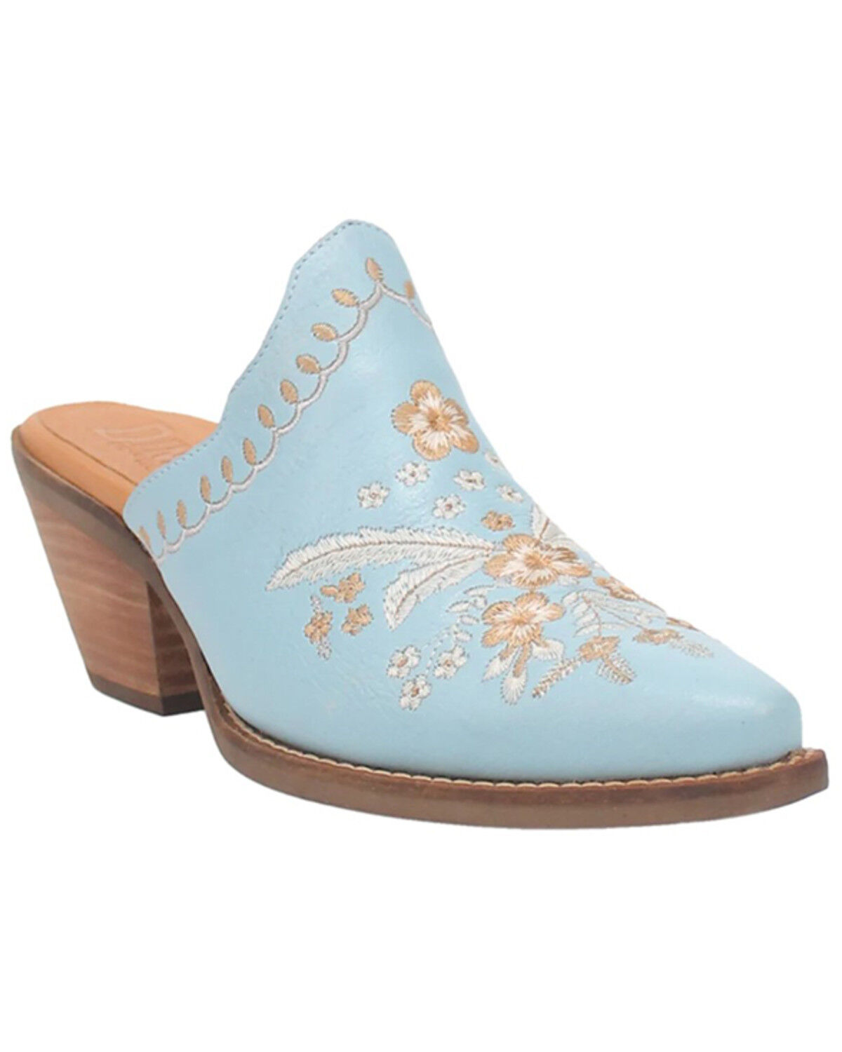 Image #1 - Laredo Women's Wildflower Mules - Snip Toe, Blue, hi-res