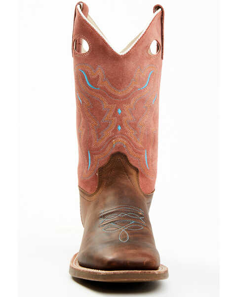 Image #4 - Cody James Boys' Inlay Western Boots - Broad Square Toe, Brown, hi-res