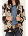 Image #2 - Powder River Outfitters Women's Southwestern Jacquard Fringe Coat , Brown, hi-res