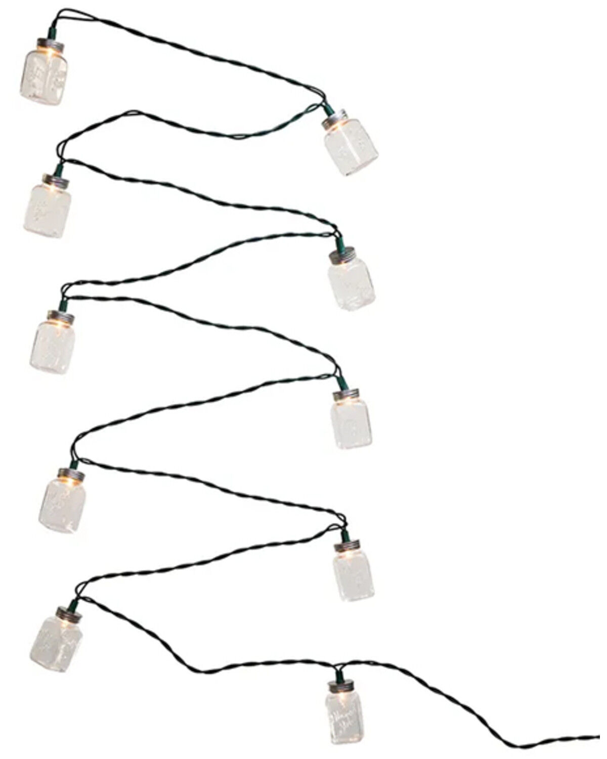 Image #3 - Kurt Adler Mason Jar String Light Set, Multi, hi-res