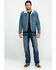 Image #6 - Levi's Men's Juniper Sherpa Lined Trucker Denim Jacket, Blue, hi-res