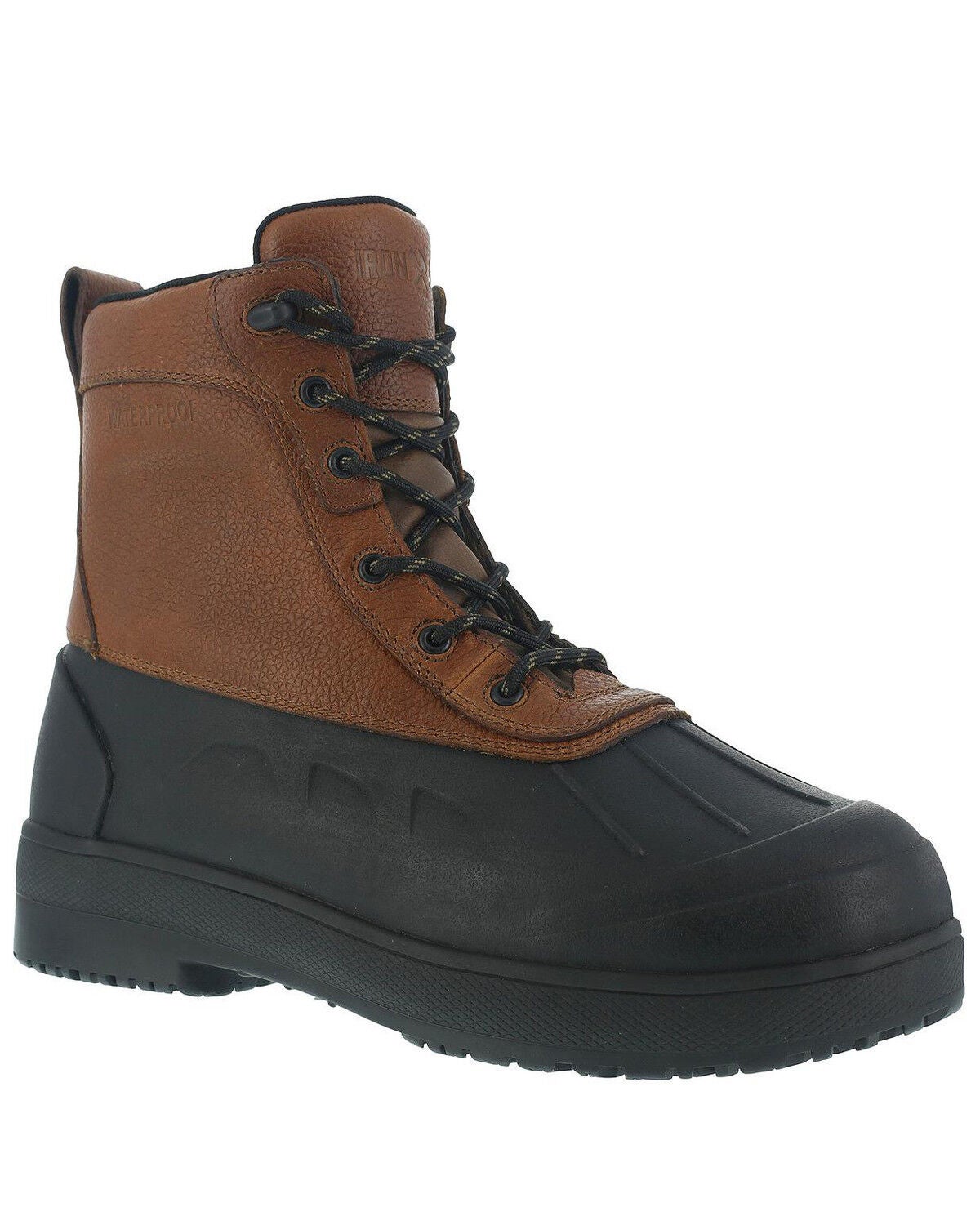 Iron Age Men's Duck Waterproof Work Boots - Steel Toe, Brown, hi-res
