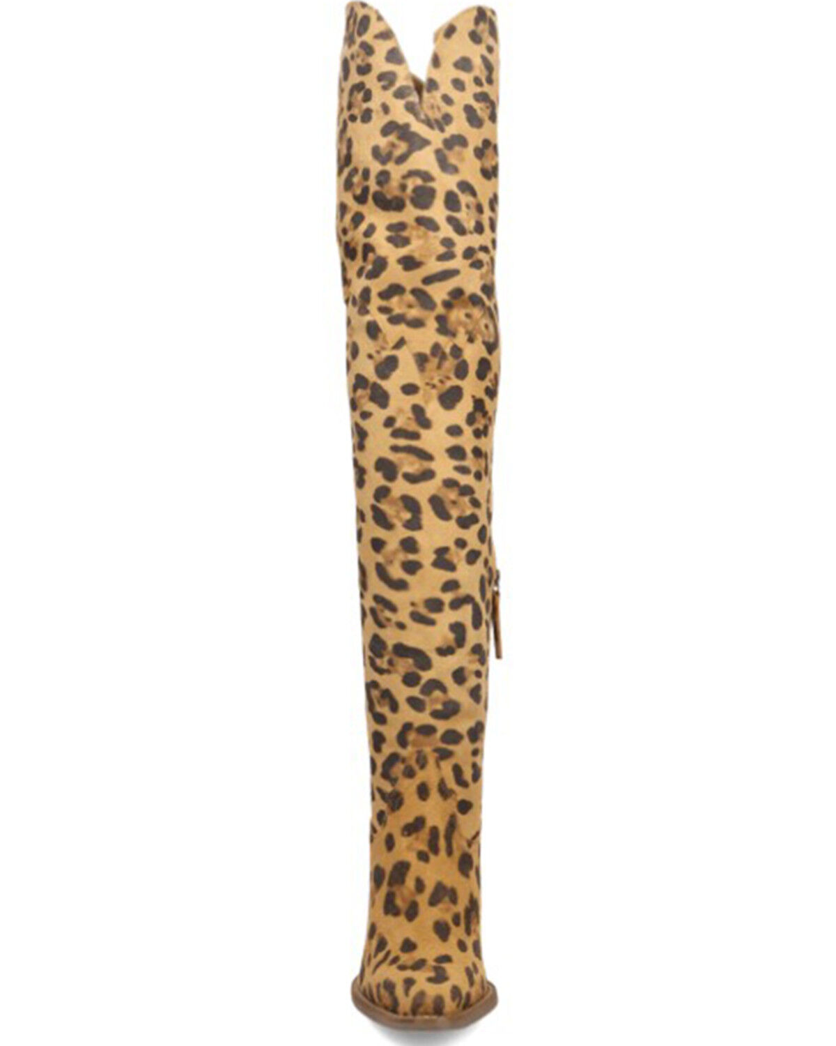 Image #4 - Dingo Women's Diva Leopard Print Thigh High Western Boots - Snip Toe, Leopard, hi-res