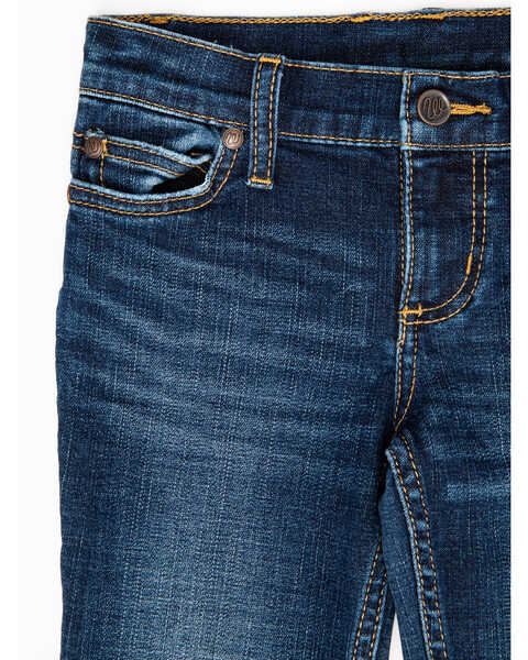 Wrangler Girls' Stormy Everyday Bootcut Jeans, Blue, hi-res