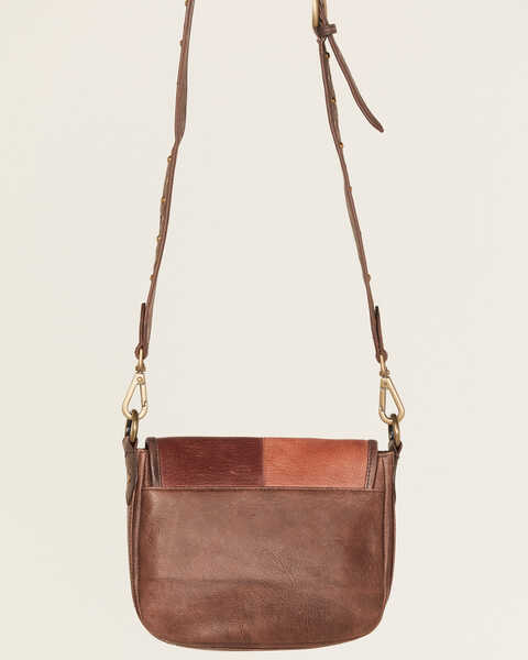 Image #2 - Cleo + Wolf Patchwork Crossbody, Distressed Brown, hi-res