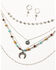 Image #1 - Shyanne Women's Bisbee Falls Multi-Strand Necklace & Earrings Jewelry Set, Silver, hi-res
