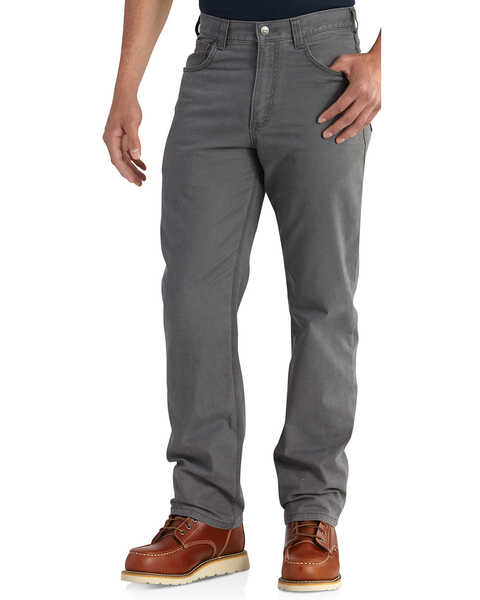 Image #4 - Carhartt Men's Rugged Flex Rigby Five-Pocket Jeans, Charcoal Grey, hi-res
