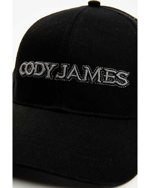 Image #2 - Cody James Men's Embroidered Logo Ball Cap, Black, hi-res