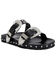 Image #1 - Azalea Wang Women's Tegan Buckle Sandals, Black, hi-res