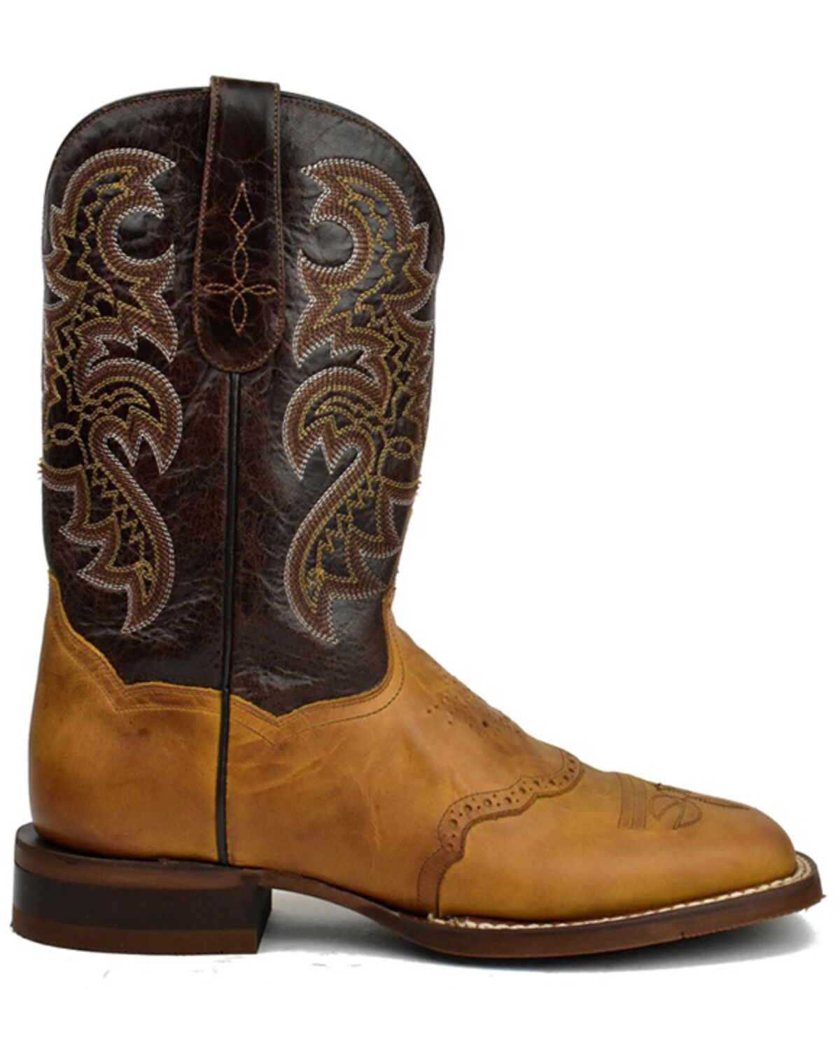 Image #2 - Dan Post Men's Rio Arriba Performance Western Boots - Broad Square Toe, Brown, hi-res