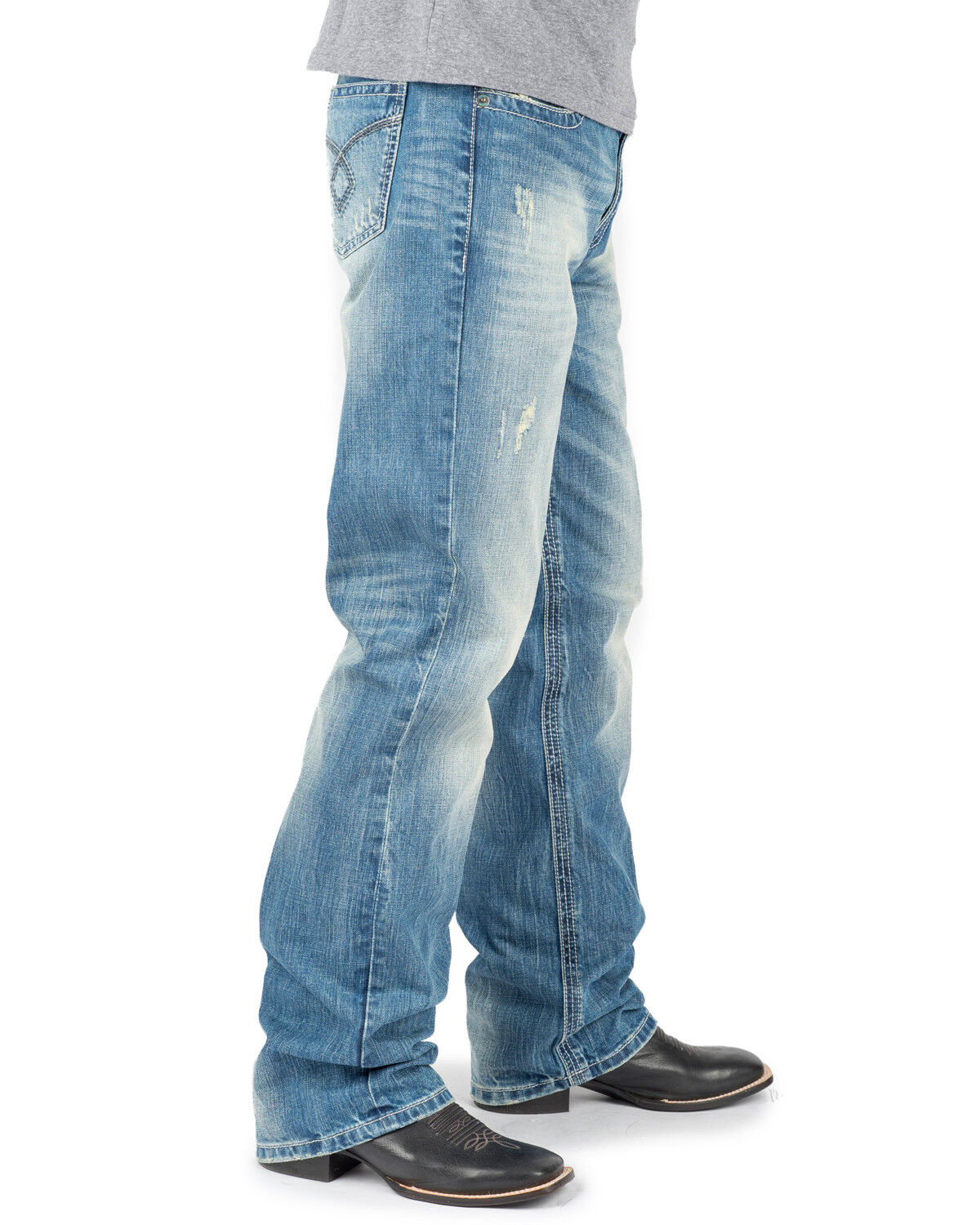 Image #2 - Tin Haul Men's Regular Joe Fit Bootcut Jeans, Indigo, hi-res