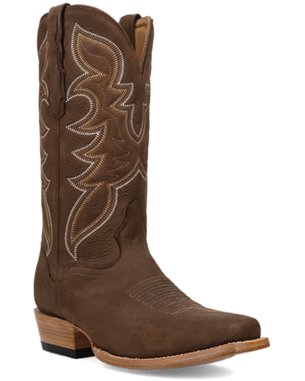 El Dorado Men's Bay Apache Western Boots - Square Toe, Brown, hi-res