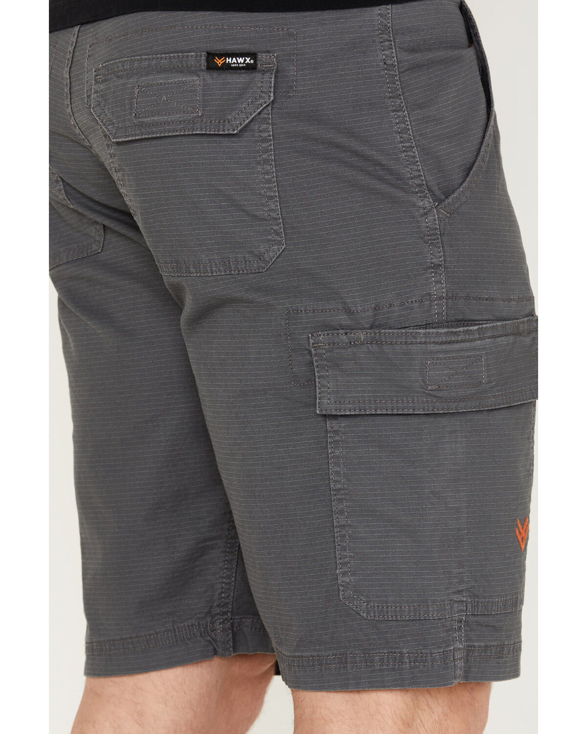 Image #4 - Hawx Men's Stretch Cargo Work Shorts, Steel, hi-res