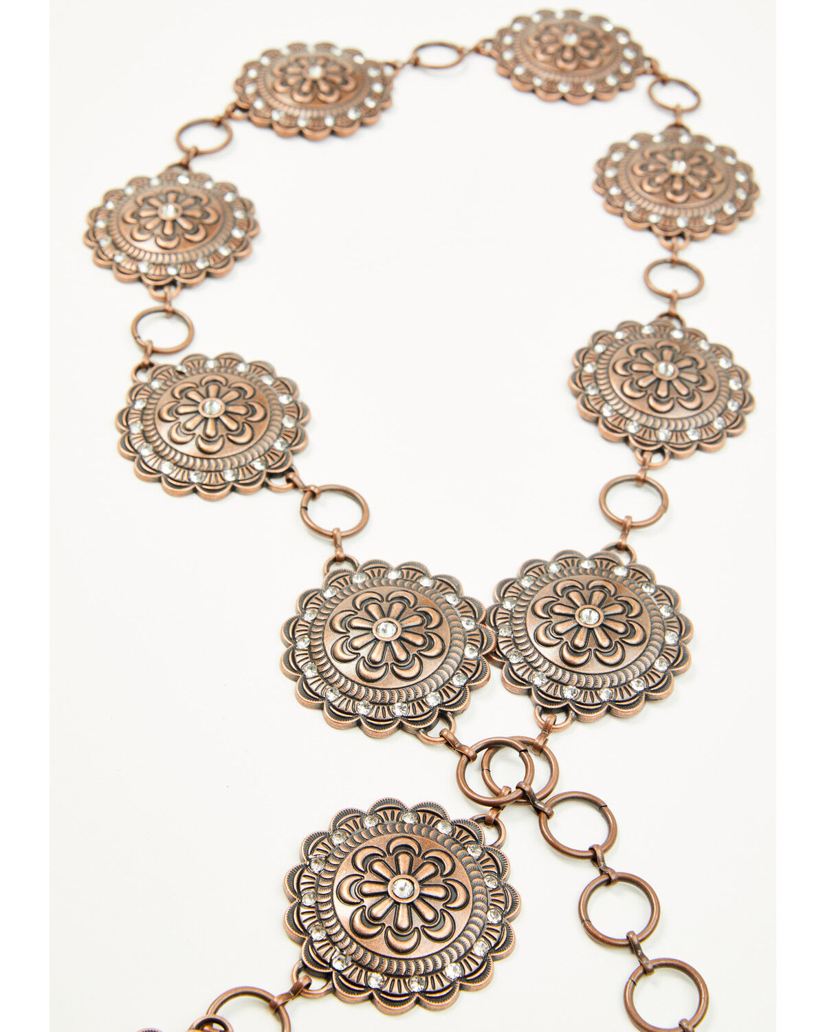 Image #3 - Shyanne Women's Floral Medallion Chain Belt, Copper, hi-res