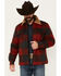 Image #1 - Cody James Men's Plaid Print Button-Down Lumber Jack Wool Jacket, Red, hi-res