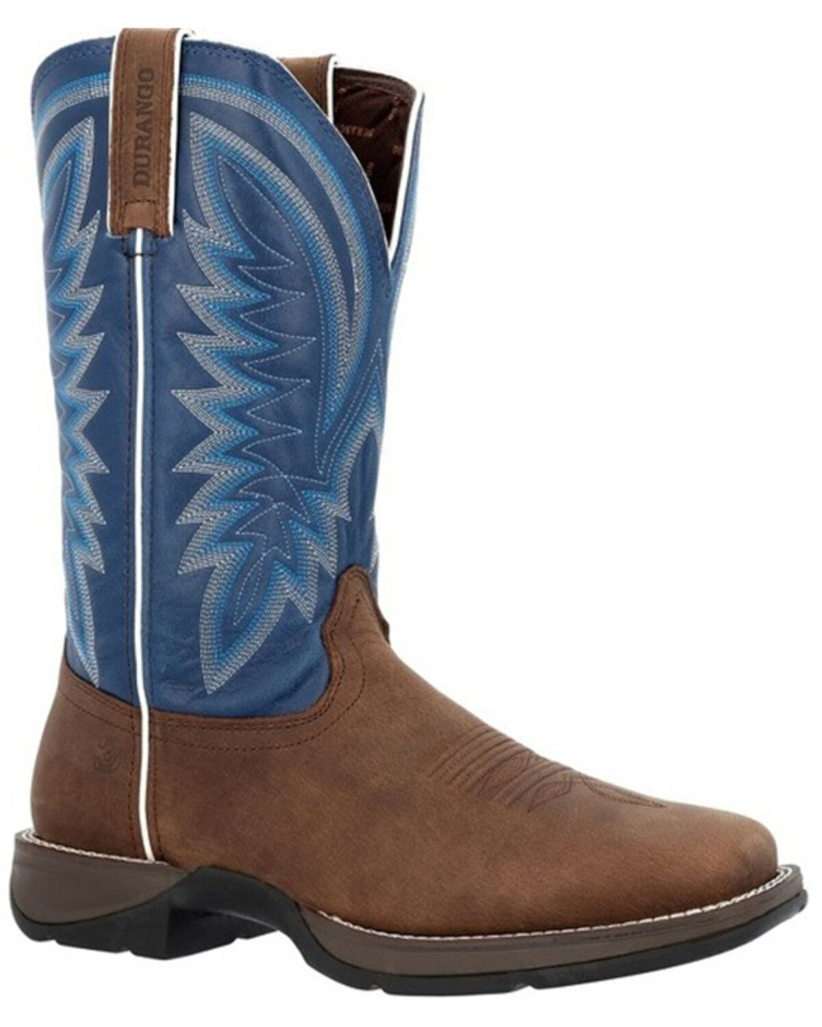 Image #1 - Durango Men's Rebel Performance Western Boots - Square Toe, Blue, hi-res