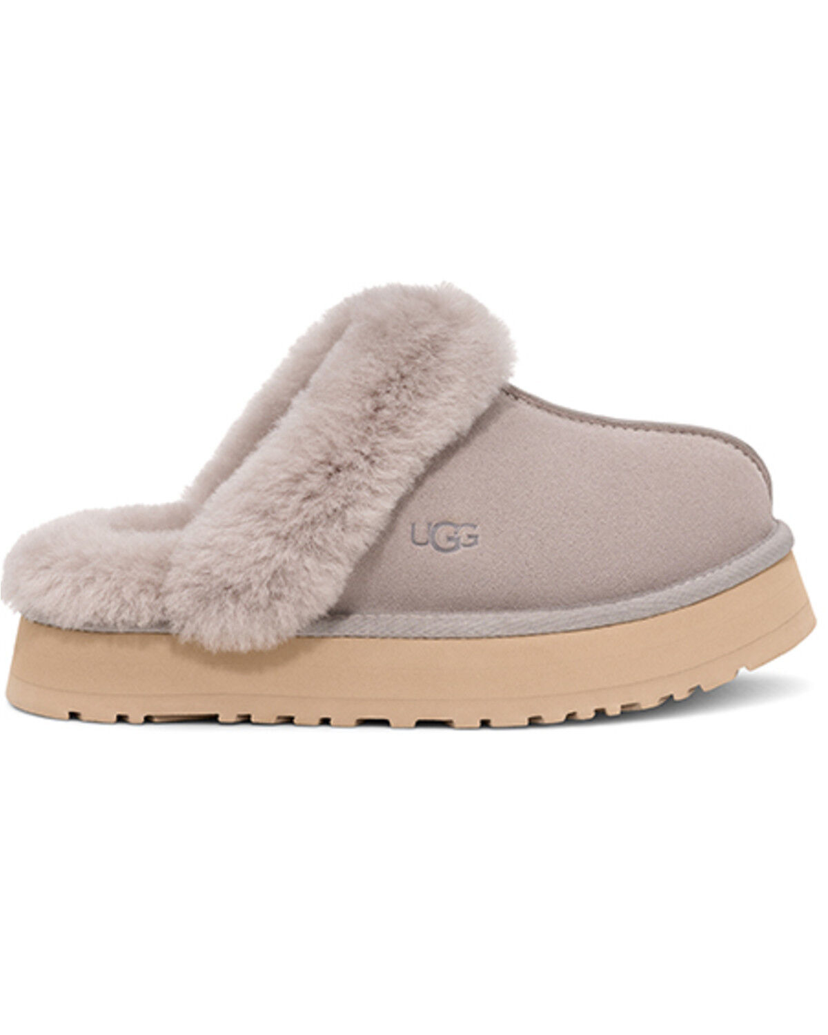 Image #2 - UGG Women's Disquette Slippers, Grey, hi-res