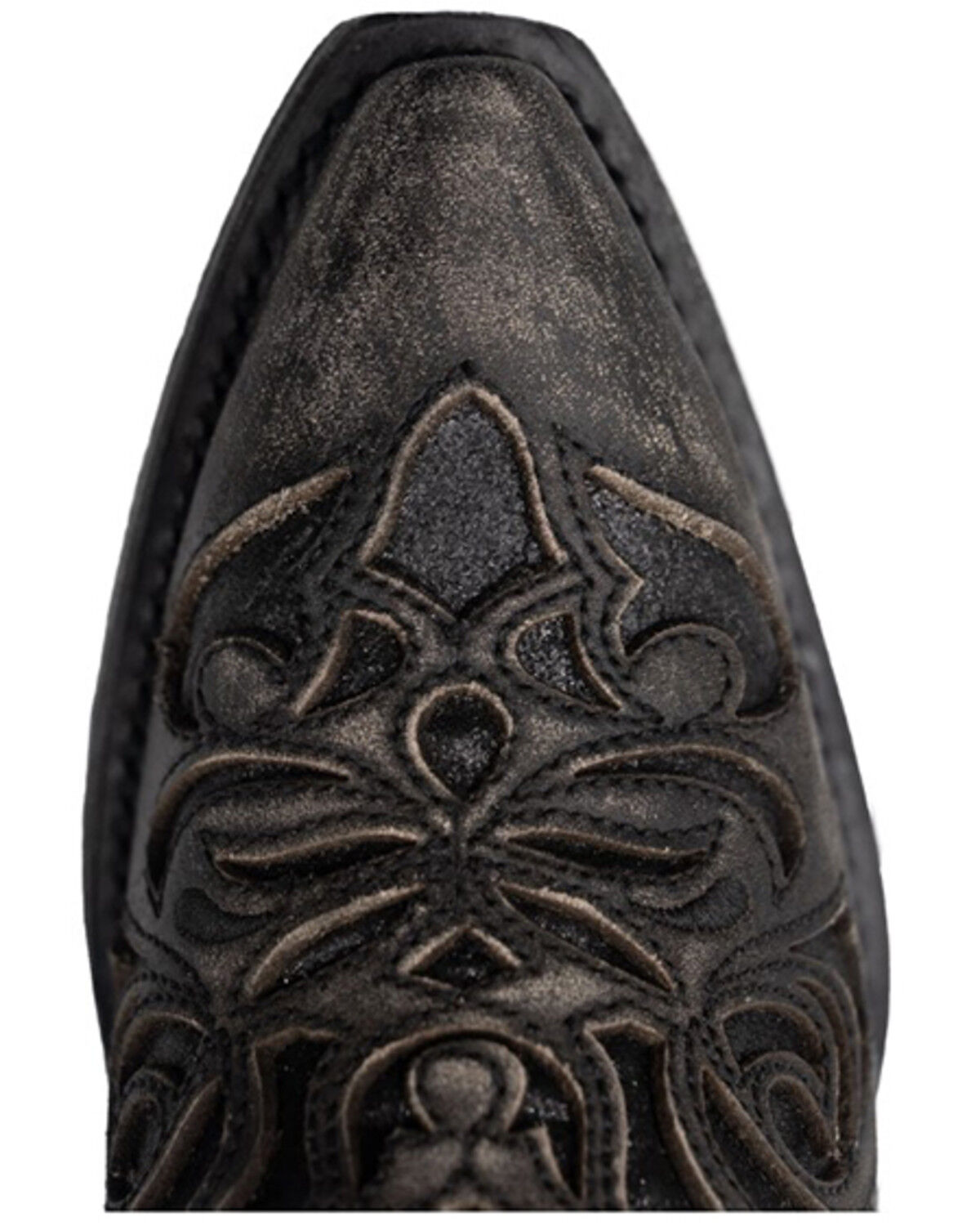 Image #6 - Ferrini Women's Sasha Western Boots - Snip Toe, Charcoal, hi-res