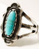 Image #2 - Shyanne Women's Silver & Turquoise Squash Blossom 5-piece Ring Set, Silver, hi-res