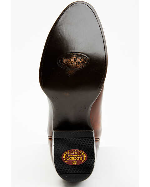 Image #7 - El Dorado Men's Calf Leather Western Boots - Medium Toe, Tan, hi-res