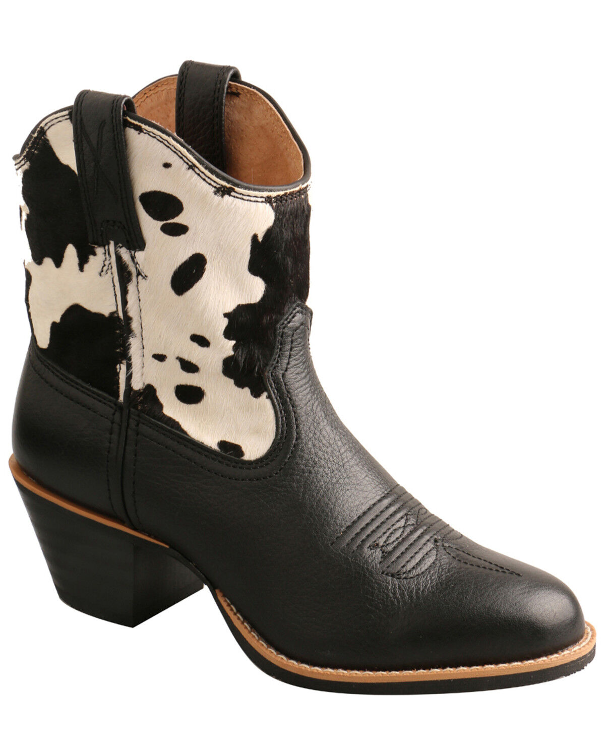 black cowboy booties womens