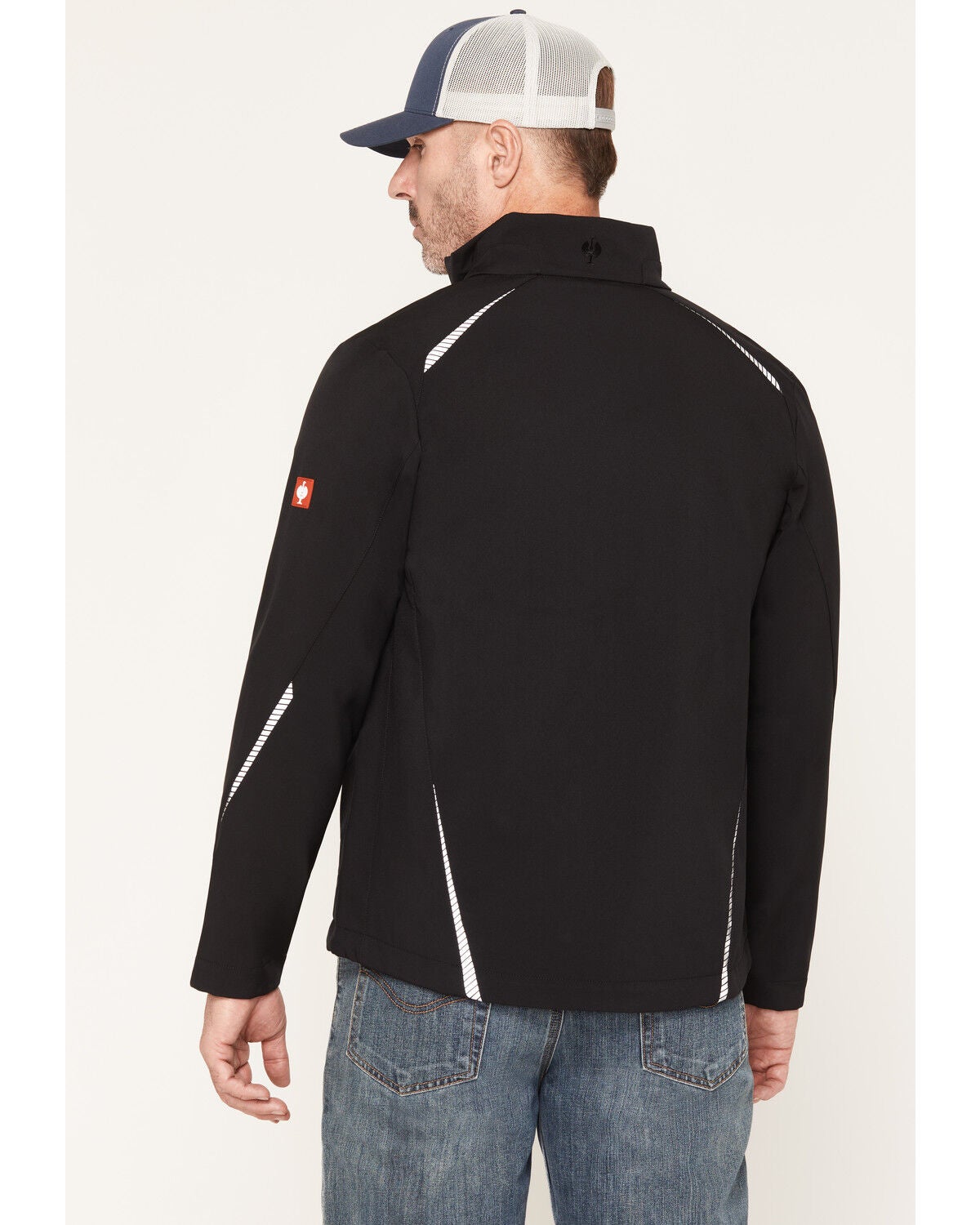 Image #4 - Strauss Men's E.S. Motion Softshell Jacket, Black, hi-res
