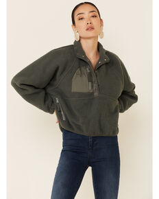 Free People Women's Hit The Slopes Pullover, Loden, hi-res