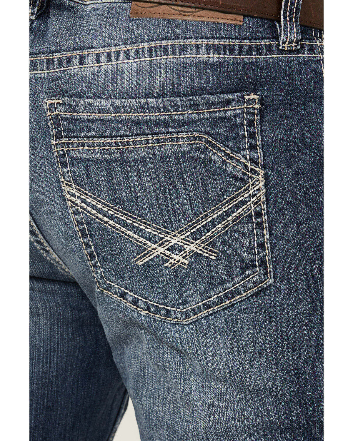 Image #4 - Cody James Men's Medium Wash Alamo Slim Straight Stretch Denim Jeans, Medium Wash, hi-res
