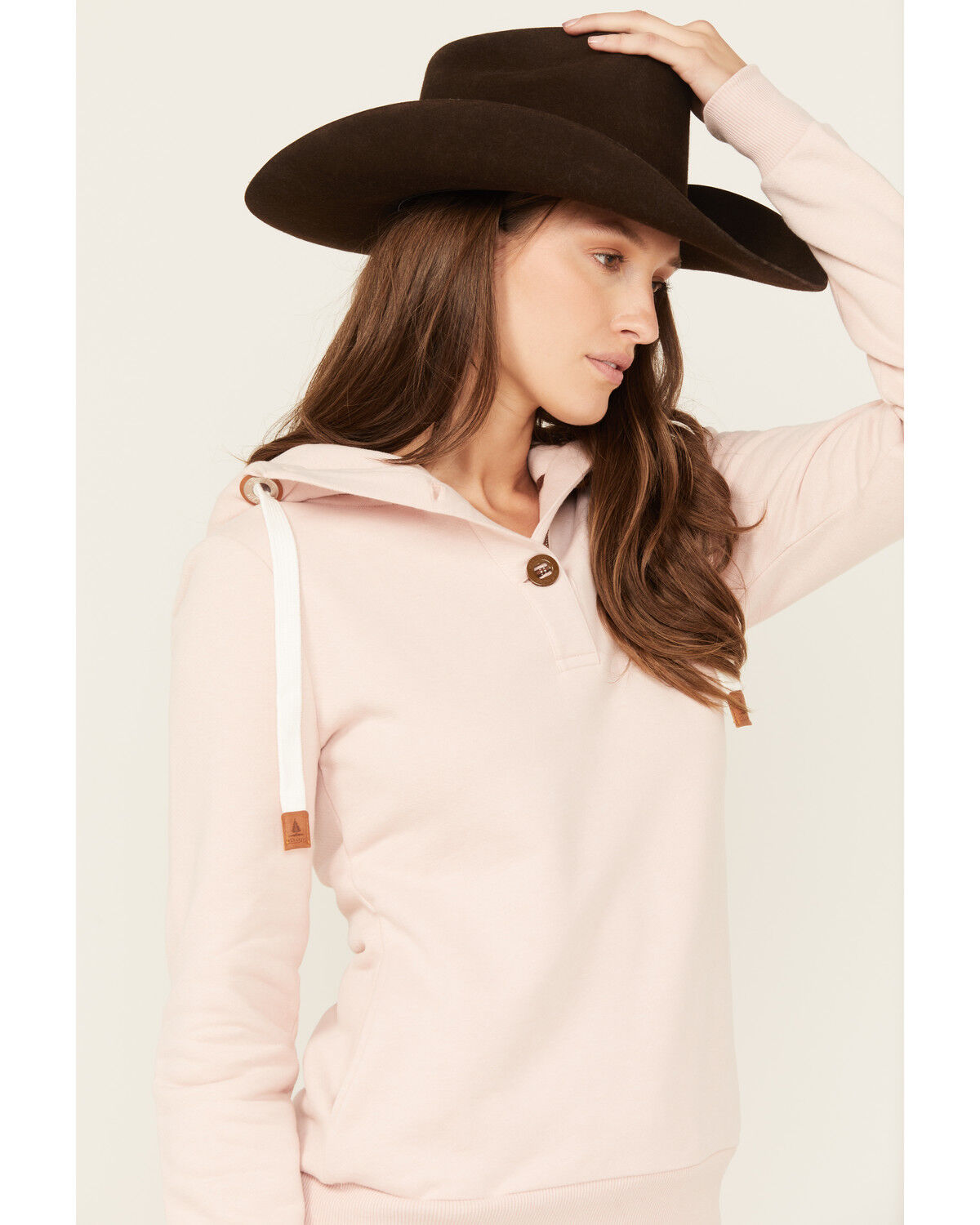 Image #2 - Wanakome Women's Jas Button-Down Hooded Pullover, Pink, hi-res