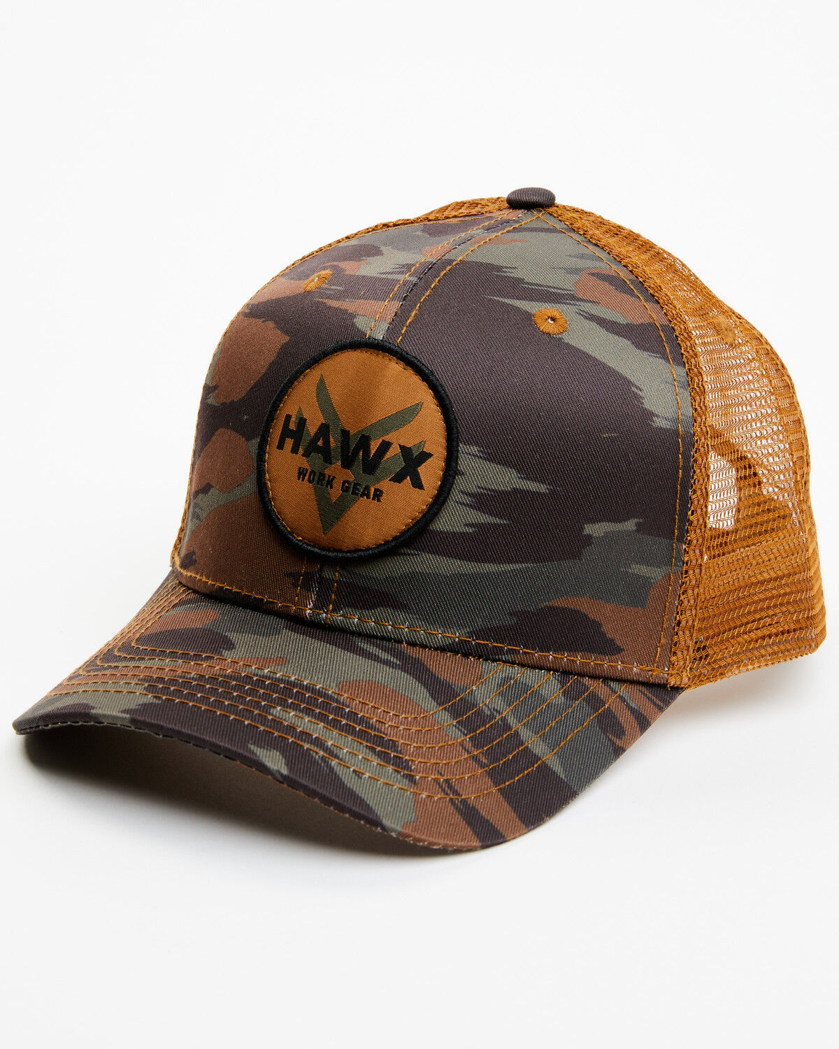 Hawx Men's Camo Print Circle Patch Ball Cap, Camouflage, hi-res