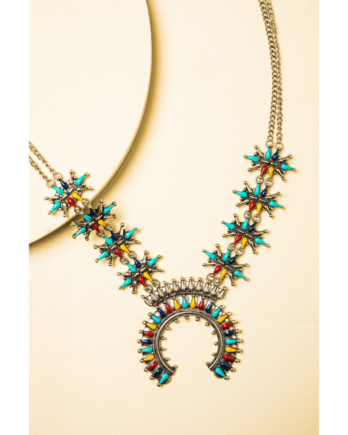 Image #1 - Shyanne Women's Summer Nights Firework Squash Blossom Necklace, Silver, hi-res